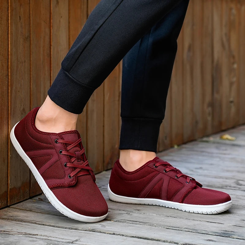 Men's Wide Fit Barefoot Sneakers – Minimalist Zero Drop Cross Trainers with Wide Toe Box for Relaxed, Natural Movement