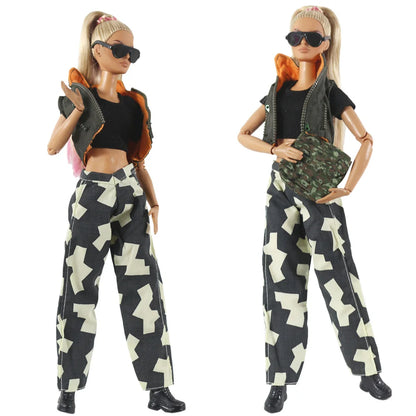 1:6 Scale Doll Clothes – Camouflage Outfit for 11.5-inch (30cm) Dolls, Many Styles, Gift for Girls