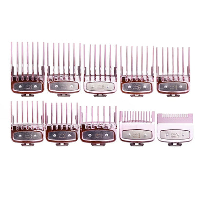 8/10PC Universal Hair Clipper Guard Set – Professional Limit Guide Combs for Wahl Trimmers & Barber Accessories