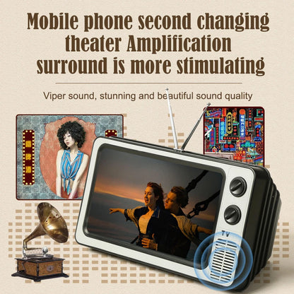 12 Inch Phone Screen Magnifier Stand - Enlarged Expand Holder HD Video Amplifier, Eyes Protection Retro TV Box for iPhone