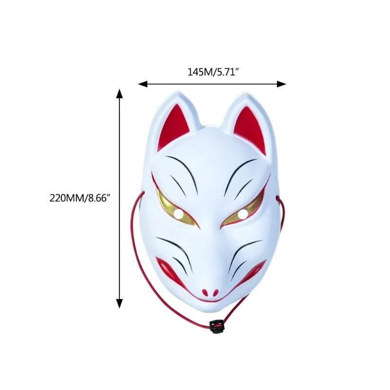 Fox Animal Mask – Full-Face Masquerade & Anime Cosplay Mask for Men and Women, Halloween Parties & Costumes
