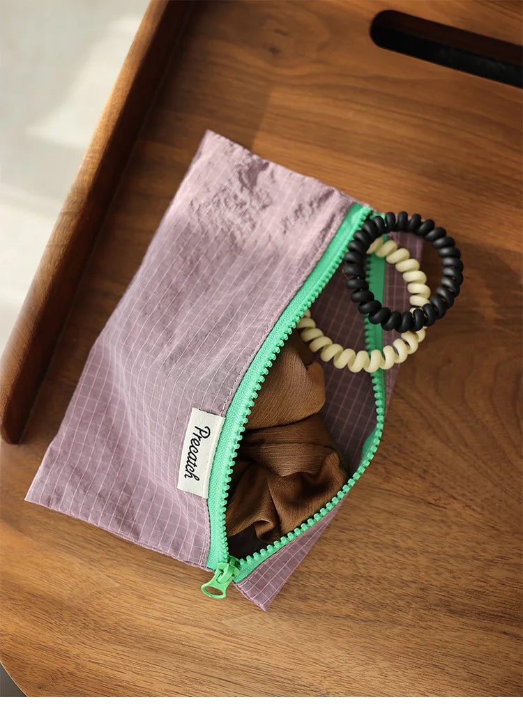 Multifunctional Lightweight Pouch for Women — Macaron Color Bag for Eyebrow Pencil, Stationery, Jewelry, Documents & Coins