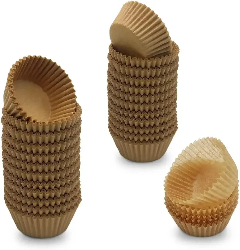 100/500/1000Pcs Food Grade Egg Tart Molds & Thickened Paper Cupcake Liners for Baking