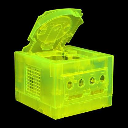 Bitfunx GameCube NGC Replacement Shell – Transparent Purple & Black Case for GC Console