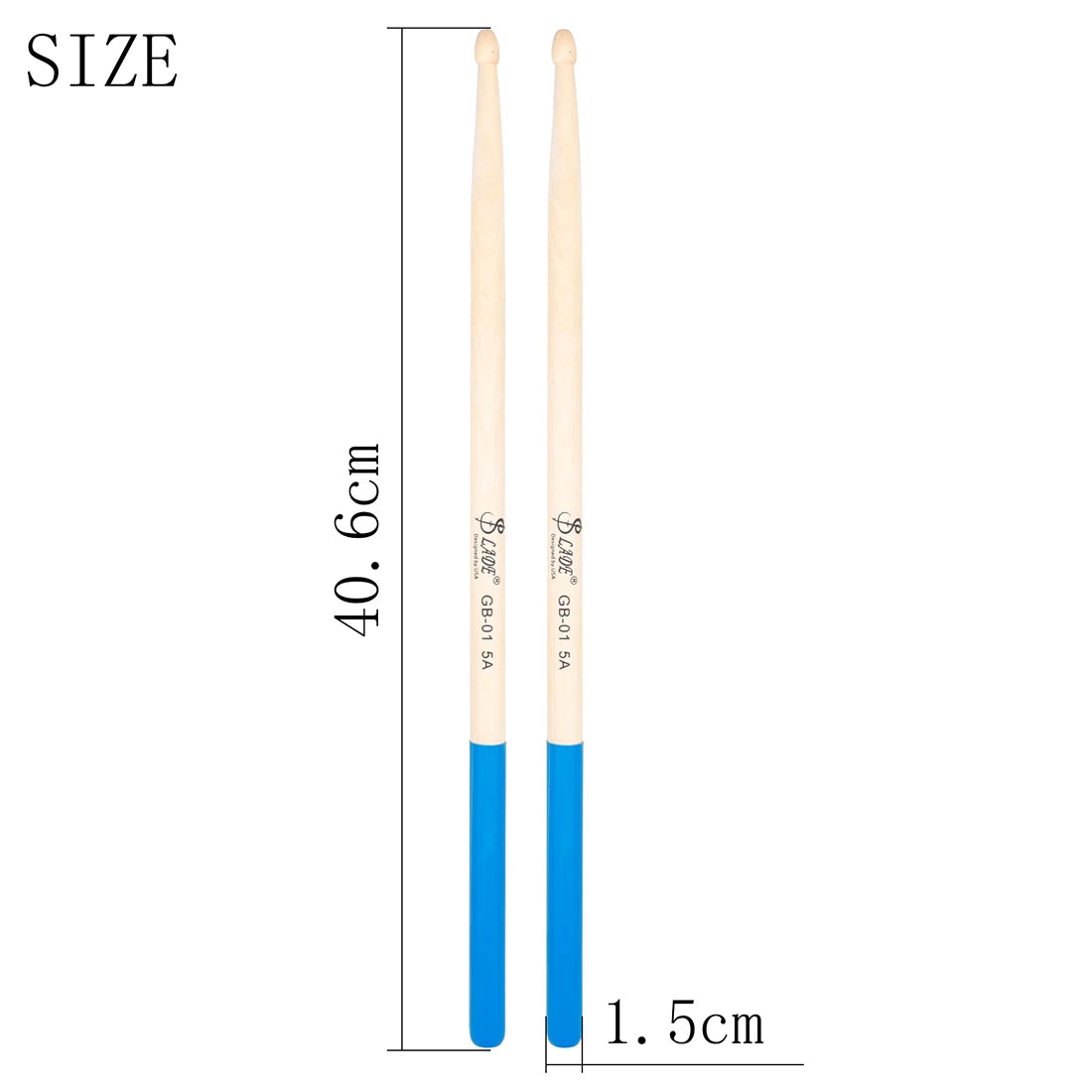 5A Maple Drumsticks – DS-09 Multicolor Drum Mallets, Professional Percussion Musical Instrument Accessories