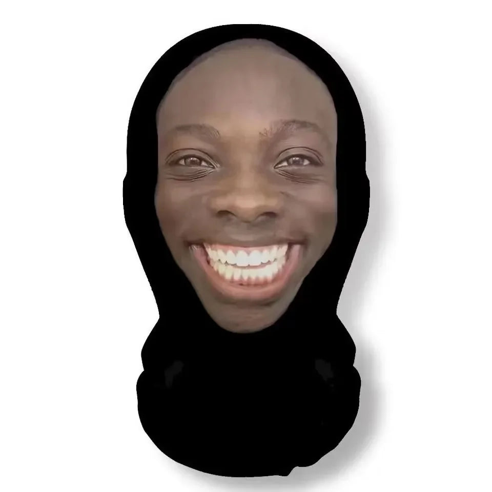 3D Printed Realistic Face Mask - Stretch Mesh Full Head Cosplay Balaclava for Role Play & Hip Hop Costume