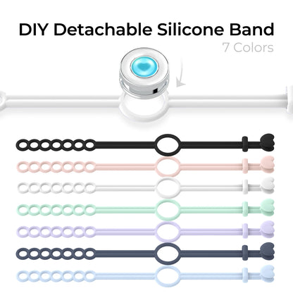 TOTWOO Candy Collection Long Distance Touch Bracelets – Colorful Vibration & Light-Up Bands, Gifts for Girlfriend, Pairing Jewelry