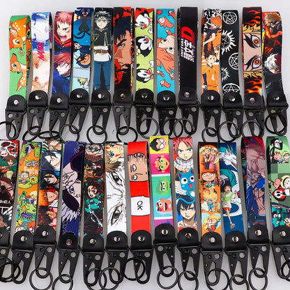 Anime Eagle Beak Keychain - Cool Figures Short Lanyard for Phone Rope - Badge Holder & USB Pendant - Portable Key Accessory