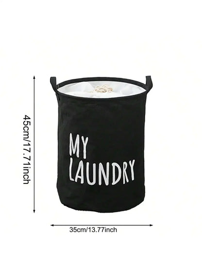 Cotton & Linen Foldable Laundry Basket — Waterproof Household Storage for Clothes, Toys, and Laundry Supplies