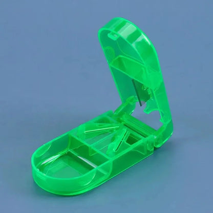 Portable Pill Cutter Box – Tablet Cutter & Medicine Holder for Easy Pill Splitting