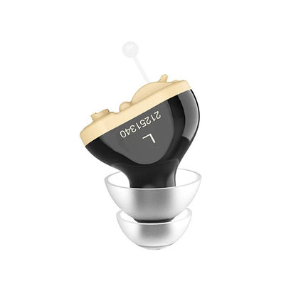 Invisible CIC Hearing Aid - Mini Portable Sound Amplifier for Seniors & Adults, Discreet Hearing Device