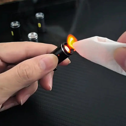 USB-C Rechargeable Windproof Electric Lighter – Portable Mini Flameless Heating Coil Fire Starter for Outdoor Use