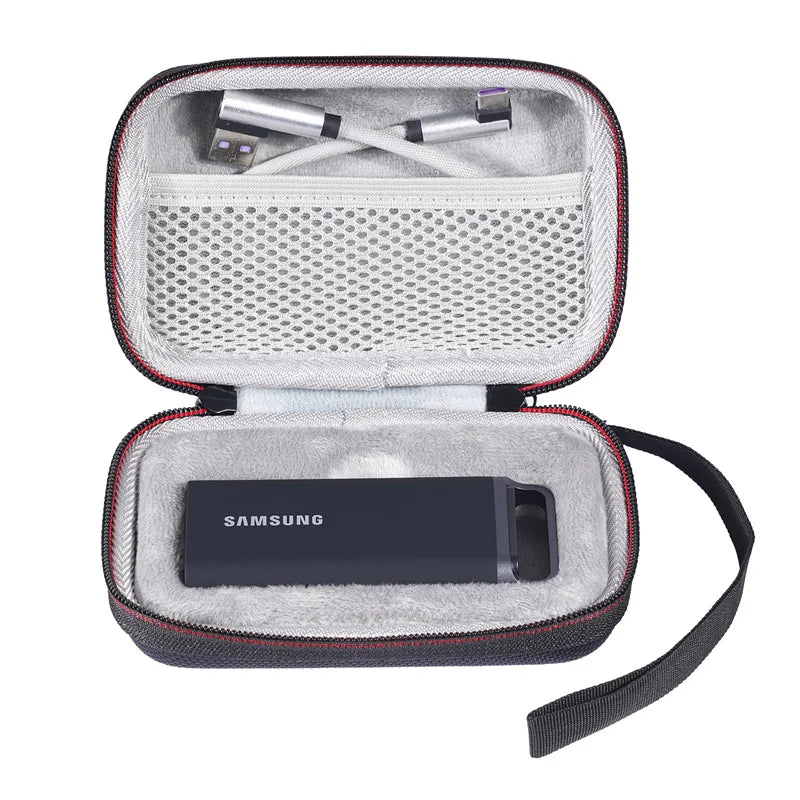 Portable SSD Travel Case - Shockproof Protective Storage Bag for Samsung T5 EVO External Solid State Drive