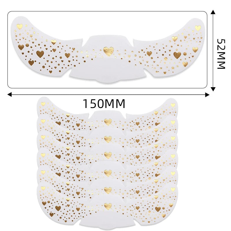 6pcs Metallic Fake Freckles Temporary Tattoos — Gold & Silver Face Stickers for Makeup and Hot Stamping