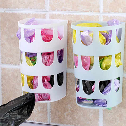 Newest Wall-Mounted Hanging Storage Bag Holder: Practical Grocery Bag Dispenser and Garbage Bag Organizer
