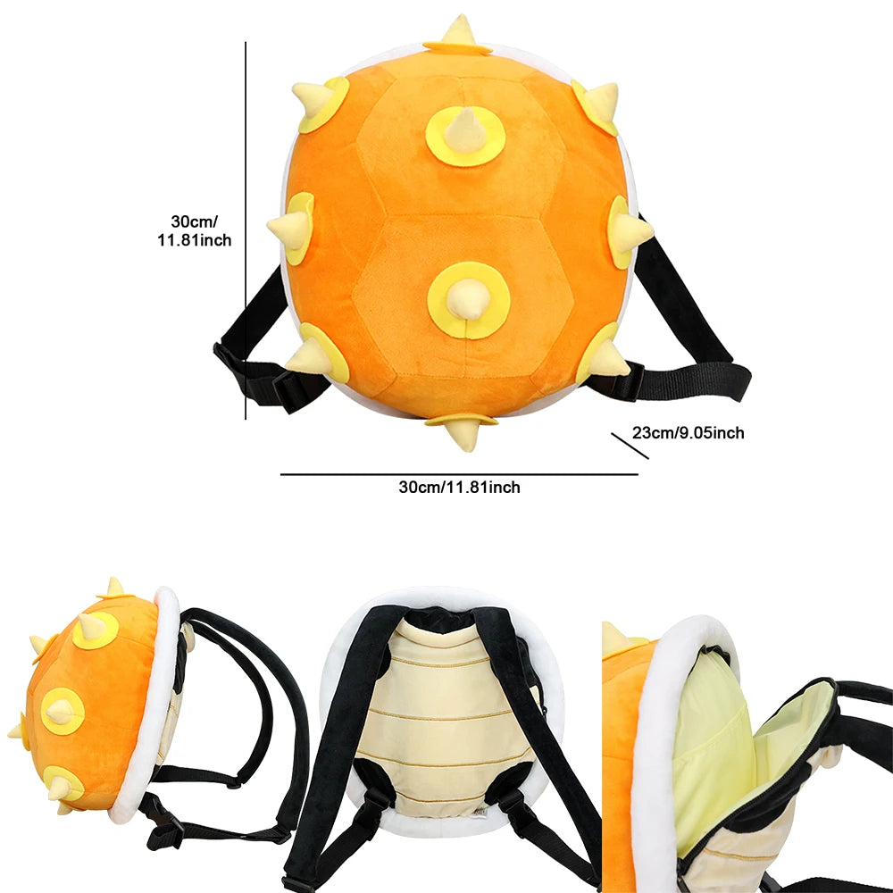 Super Mario Plush Backpack – 9 Styles Including Bowser, Yoshi & Koopa Troopa Cartoon Stuffed Toy Bag