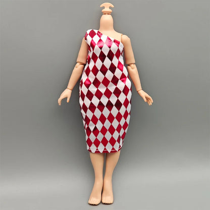 Handmade Doll Dresses & Shoes – Outfit for 28cm High School Dolls with Big Eyes & Long Eyelashes, Perfect Birthday Gift