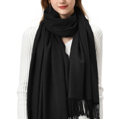 Women's Pashmina Scarf — Cashmere Feel Shawl & Wrap for Evening Dresses, Travel, Office, Winter, and Weddings