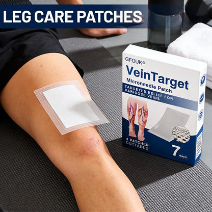 4-Piece Hydrocolloid Microneedle Patch Set – Natural Herbal Body & Leg Care Patches