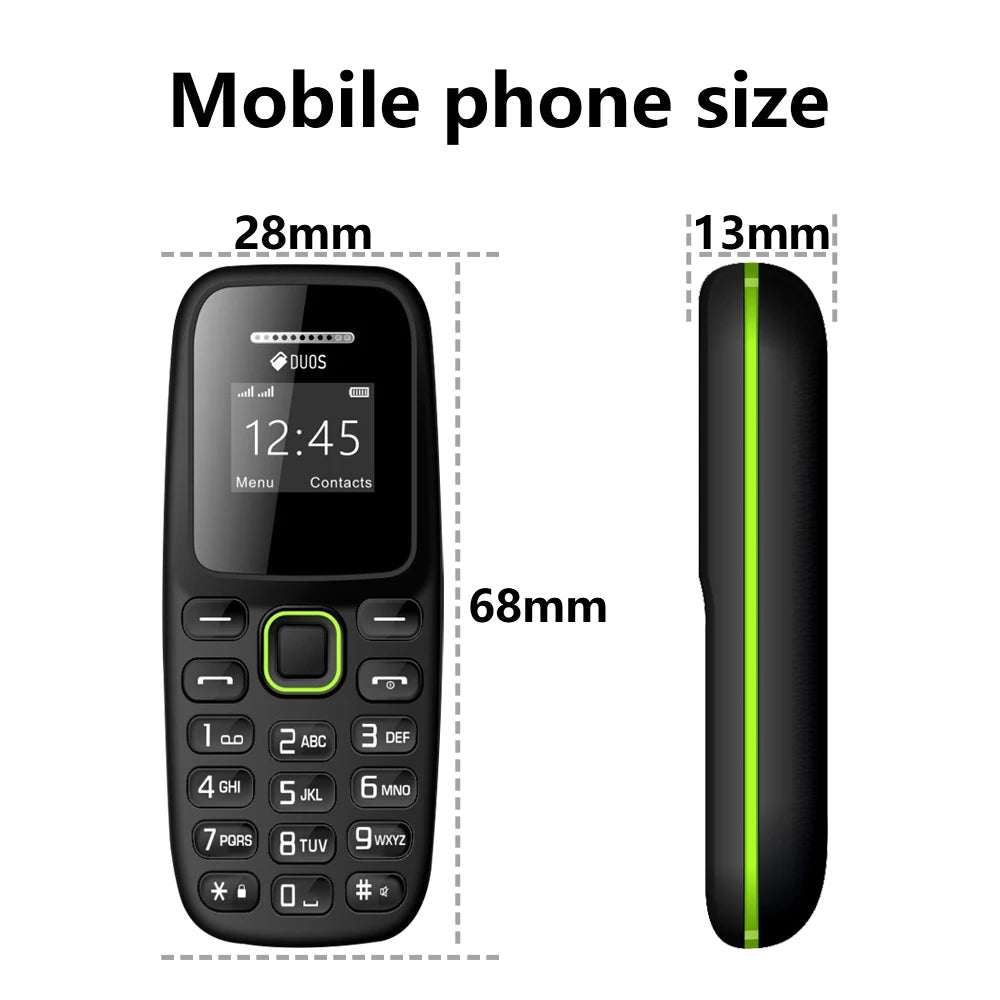 SERVO BM310 Mini Mobile Phone – Dual SIM, Call Recording, Magic Voice, Blacklist, MP3 Player, 2G Tiny Button Cellphone