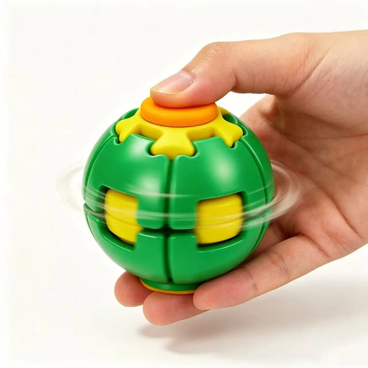3D Printed Fidget Spinner Ball - Press-to-Spin Sensory Stress Relief Toy