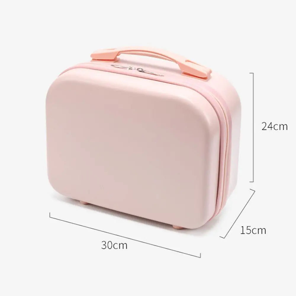 14 Inch Mini Women’s Carry-On Suitcase – Short Trip Travel Luggage & Makeup Bag