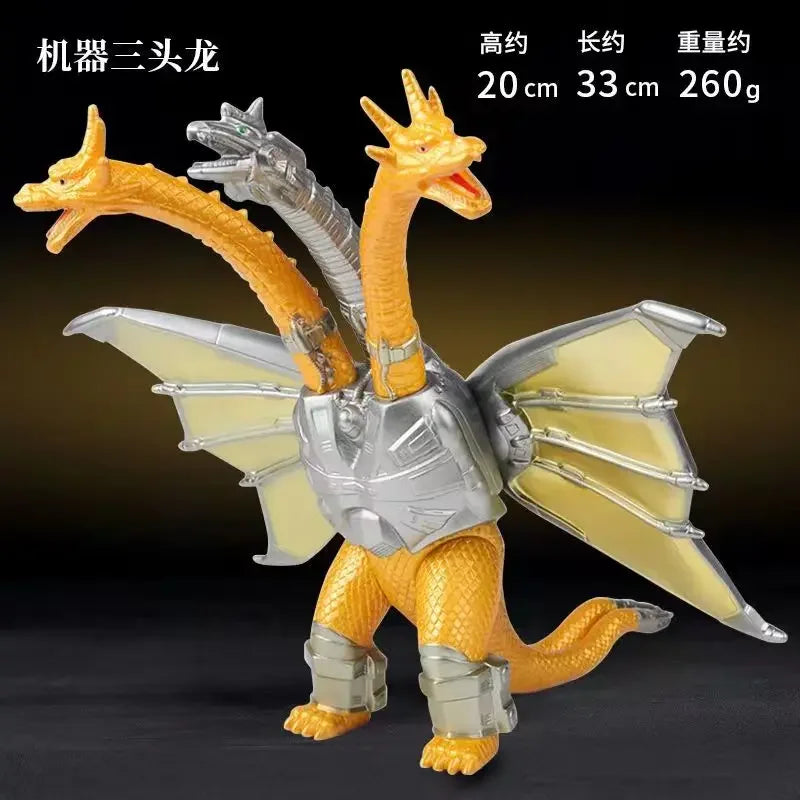 Godzilla vs King Kong Anime Action Figure – King Ghidorah Three-Headed Golden Dragon Collectible Toy