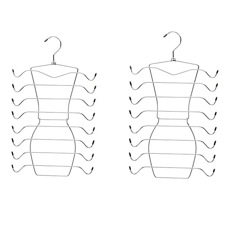 Multi-Layer Clothes Hanger – 1/2/3 Pack Folding Underwear, Bra & Trouser Storage Rack, Trace-Free Design