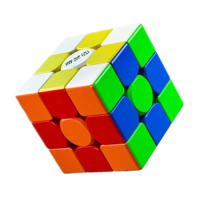 QiYi Warrior 3x3 Magnetic Magic Cube - UV-Coated Educational Speed Puzzle for Kids and Puzzle Enthusiasts