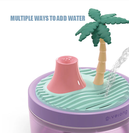 Landscape Air Humidifier – Small USB Spray, Silent Hydration for Bedroom, Desktop & Car, Aromatherapy Diffuser