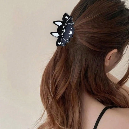 Halloween Party Hair Clip | Ghost, Bat & Pumpkin Hair Clip for Thin Hair, 1pc