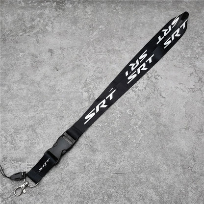 Black Neck Strap Lanyard – JDM Style Key, Phone & ID Card Holder for Car Accessories