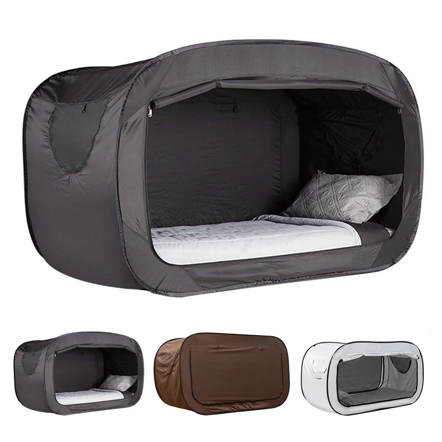 Folding Privacy Bed Tent – Fully Enclosed Outdoor Camping Bed Tent for Kids & Adults with Shading