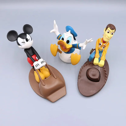 Disney Mickey Mouse & Donald Duck Door Stoppers – Creative Cartoon Windproof Anti-Collision Reusable Door Blockers for Home & Office