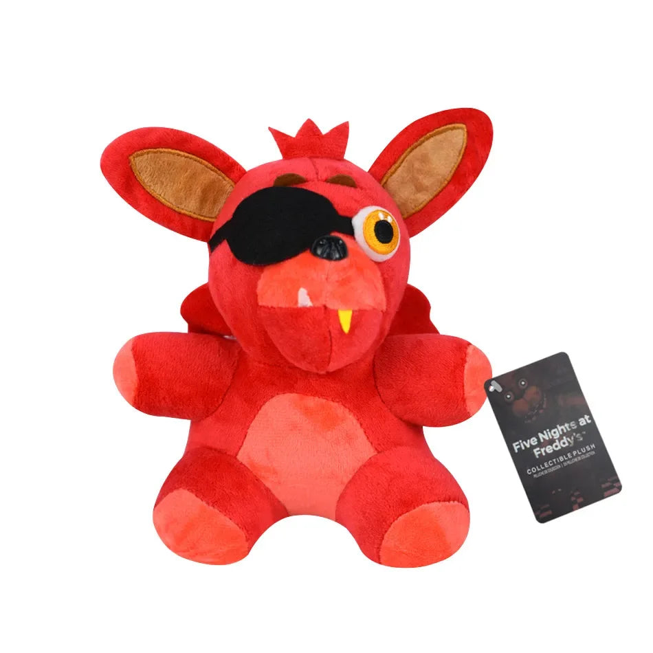FNAF Plush Toy Collection - Cute Freddy Bonnie Foxy Cartoon Stuffed Dolls for Kids & Fans Gift