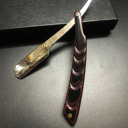 Men's Professional Manual Shaver – Stainless Steel Straight Edge Barber Razor, Folding Beard Cutter Gift