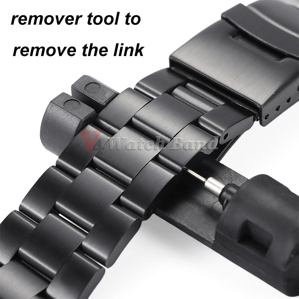 Curved End Stainless Steel Men’s Watch Band for Seiko 5 SKX007/SKX009 – 18mm/20mm/22mm Sport Jubilee Oyster Replacement Strap