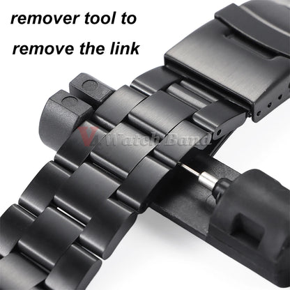Curved End Stainless Steel Men’s Watch Band for Seiko 5 SKX007/SKX009 – 18mm/20mm/22mm Sport Jubilee Oyster Replacement Strap
