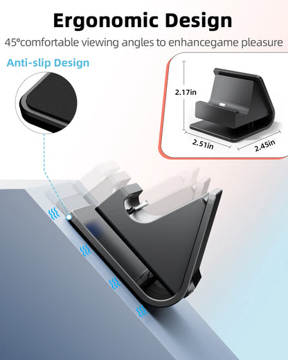 RGB Charger Dock for Nintendo Switch – Portable Charging Stand for 2 Joy-Con Controllers