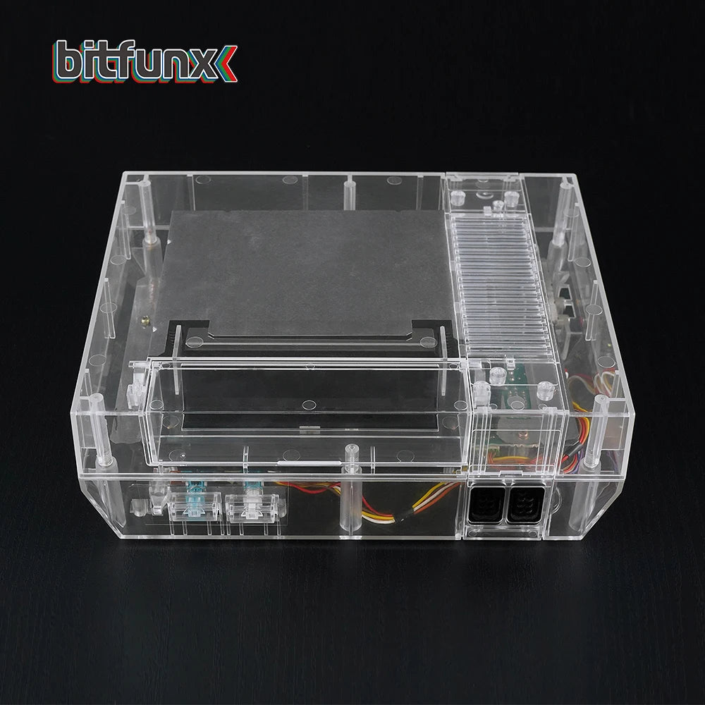 Bitfunx Transparent Replacement Housing Shell for NES - Protective Case for Nintendo Entertainment System Console
