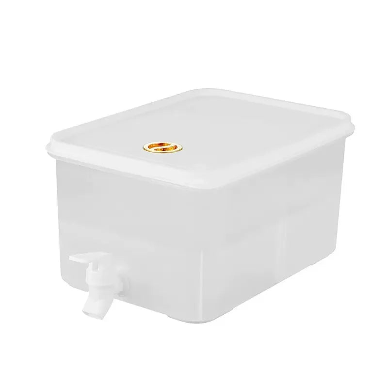 Large Capacity Refrigerator Drink Dispenser - Easy-Pour Spout Pitcher for Lemonade, Fruit Water & Beverages
