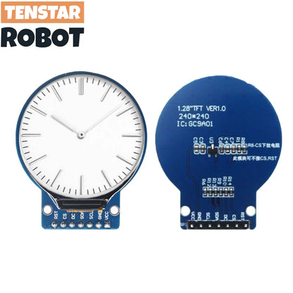 1.28-Inch Round TFT LCD Display Module 240x240 - GC9A01 RGB Screen with 4-Wire SPI Interface for DIY Projects