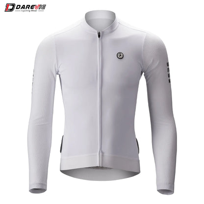 DAREVIE Long Sleeve Cycling Jersey — Pro Aero Slim Fit with 3D Bubble Mesh for Men & Women