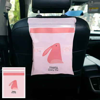 Car Trash Bag - Disposable Self-Adhesive Hanging Garbage Storage Bag for Auto Seat Back, Office and Kitchen Use