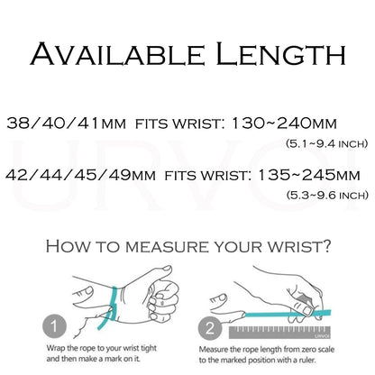 URVOI Stainless Steel Mesh Band for Apple Watch Ultra 2/1, Series 10/9 – 316L Secure Parachute Buckle, 46/49mm