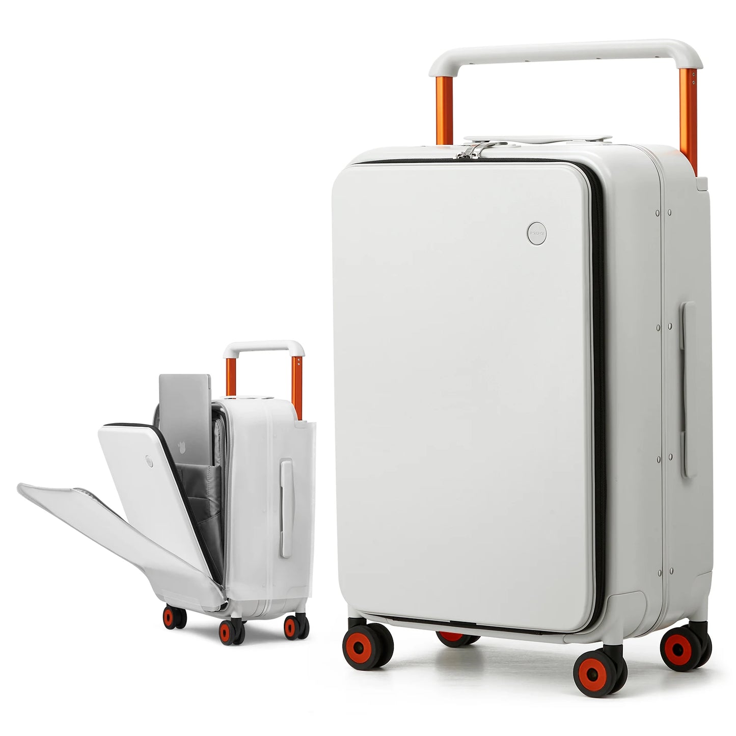 Mixi 20" Wide Handle Carry-On Suitcase – Men & Women Travel Trolley Luggage with PC Aluminum Frame M9275