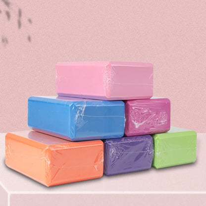 EVA Gym Blocks Foam Brick Set: Yoga Bolster Pillow Cushion for Exercise, Fitness, Stretching - Body Shaping Tool