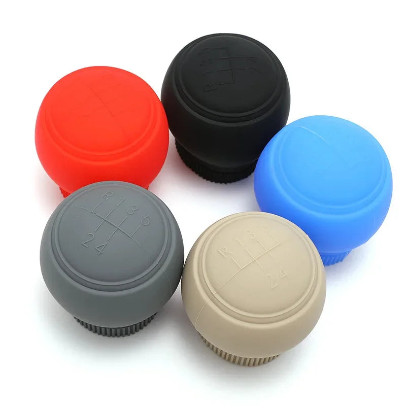 Universal Silicone Gear Shift Knob Cover - Dustproof, Waterproof, Non-Slip Manual Shifter Handle Protector