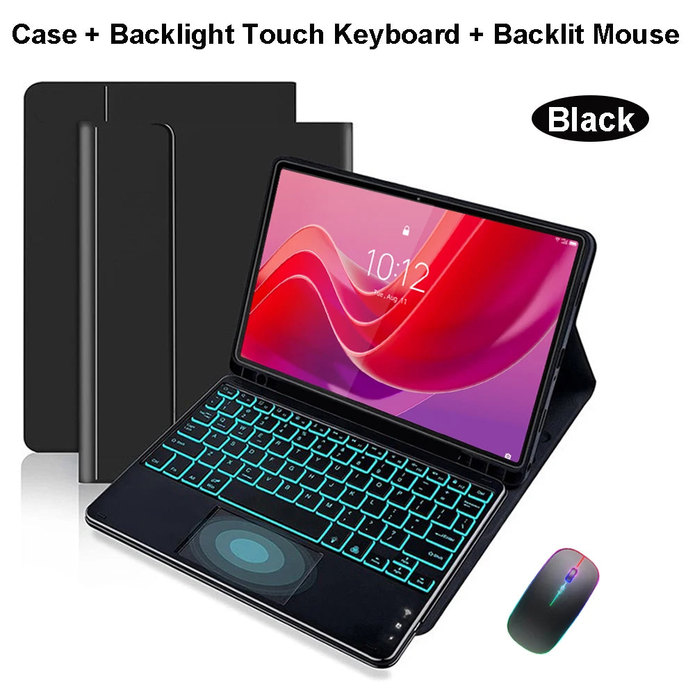 Lenovo Tab M11 11" Case with Bluetooth Keyboard – Smart Stand Cover for Xiaoxin Pad 2024/2025