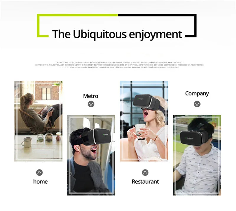 VR Shinecon 10.0 3D Virtual Reality Headset – Helmet Goggles for Smartphone Gaming